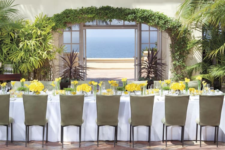 Dinner party with view